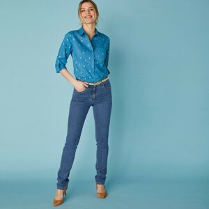 Blancheporte Strečové džínsy, vysoká postava modrá 54