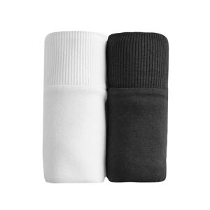 Blancheporte Súprava 2 midi nohavičiek z bavlny biela+čierna 34/36