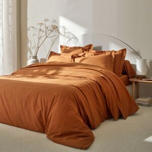 Blancheporte Jednofarebná posteľná súprava zn. Colombine z bavlny gaštanová napínacia plachta 120x190cm